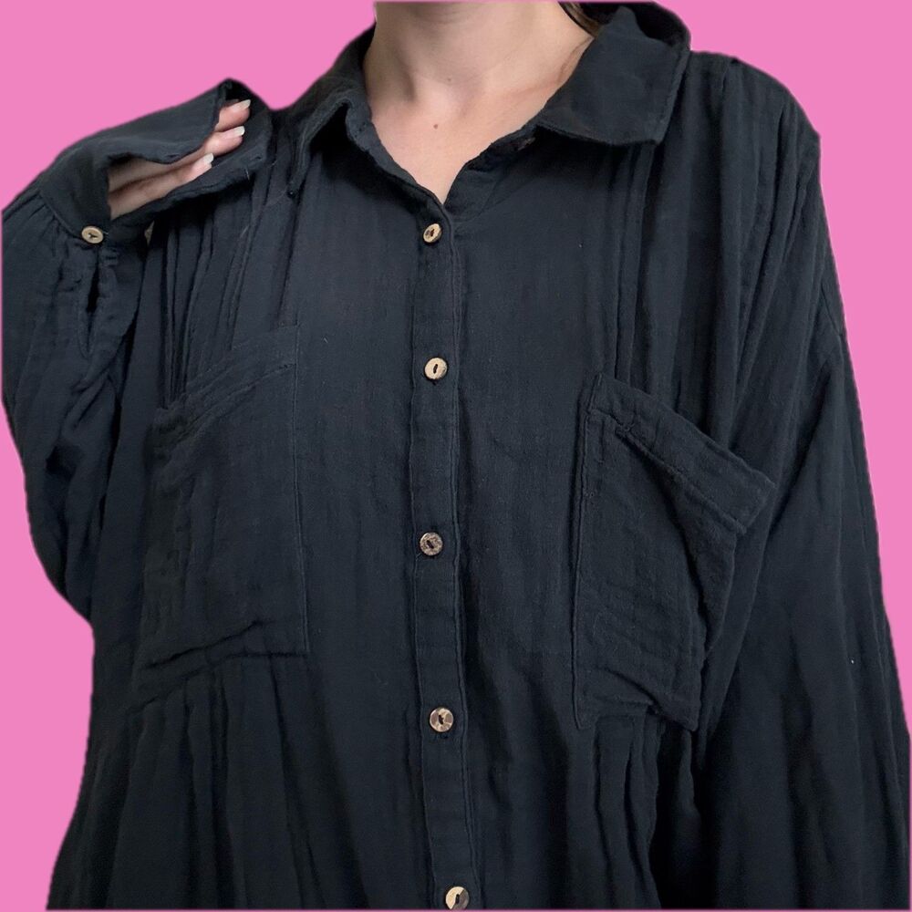 Free People Voyager Shirt Dress – Size Medium - Picture 8 of 8